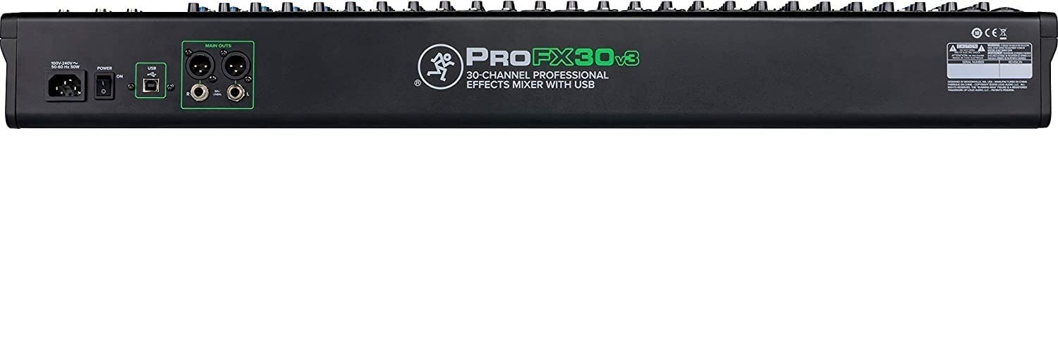 Mackie ProFX30v3 30-Channel 4-bus Professional Effects Mixer w/ USB