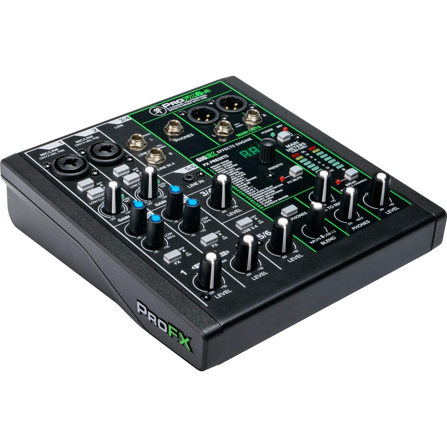 Mackie ProFX6v3 6-Channel Professional Analog Mixer w/ USB