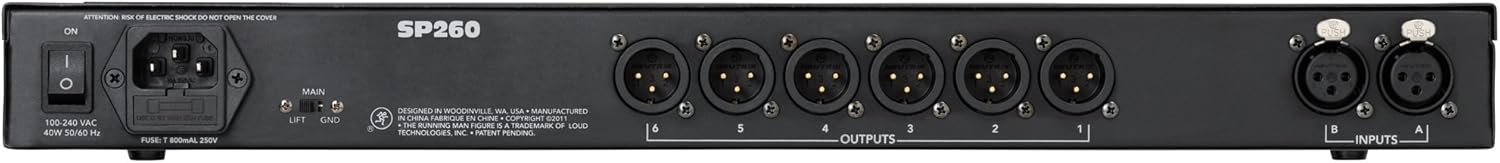 Mackie SP260 2x6 Loudspeaker System Processor