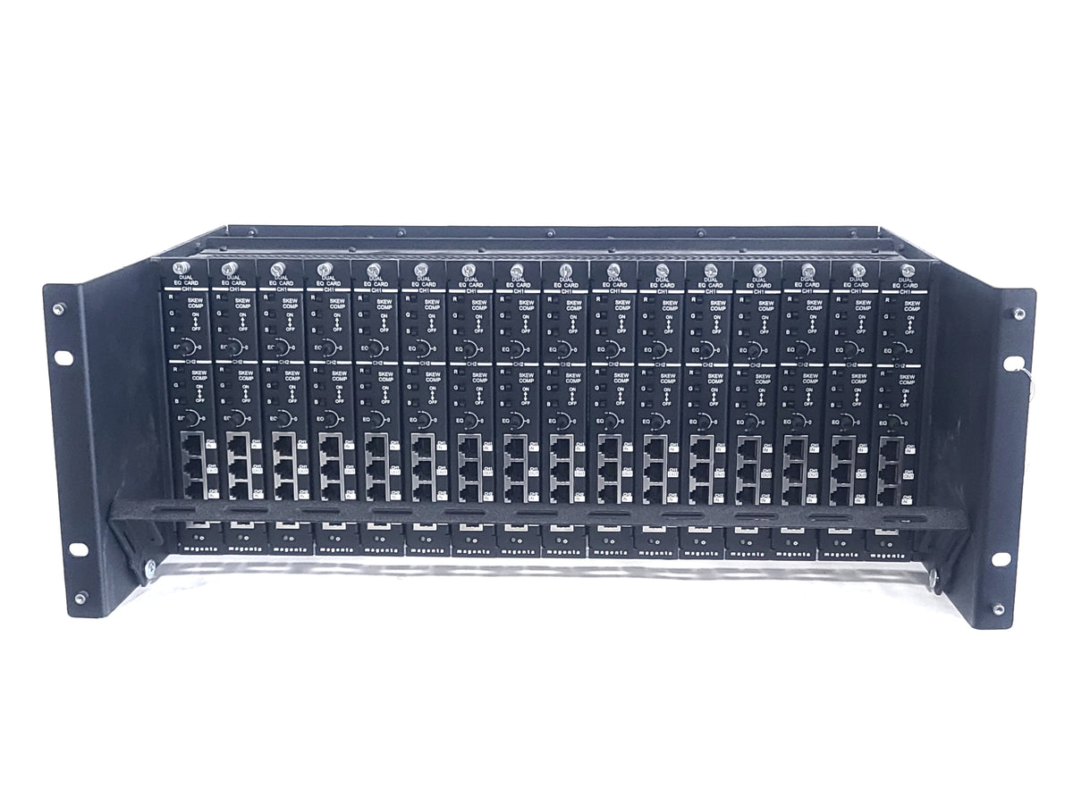 Magenta Bundle w/ (2) AMX NXD-700VI Touch Screen Panels, Magenta Mondo III, Morph-It 16 Slot Frame, (4) Multiview 500A Receivers, Magenta Multiview AK600 DP Receiver, Various Cables (On Pallet)