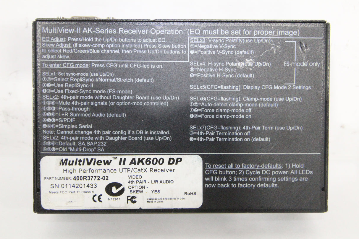 Magenta Research MultiView II AK600DPHigh Performance UTP CATX Receiver