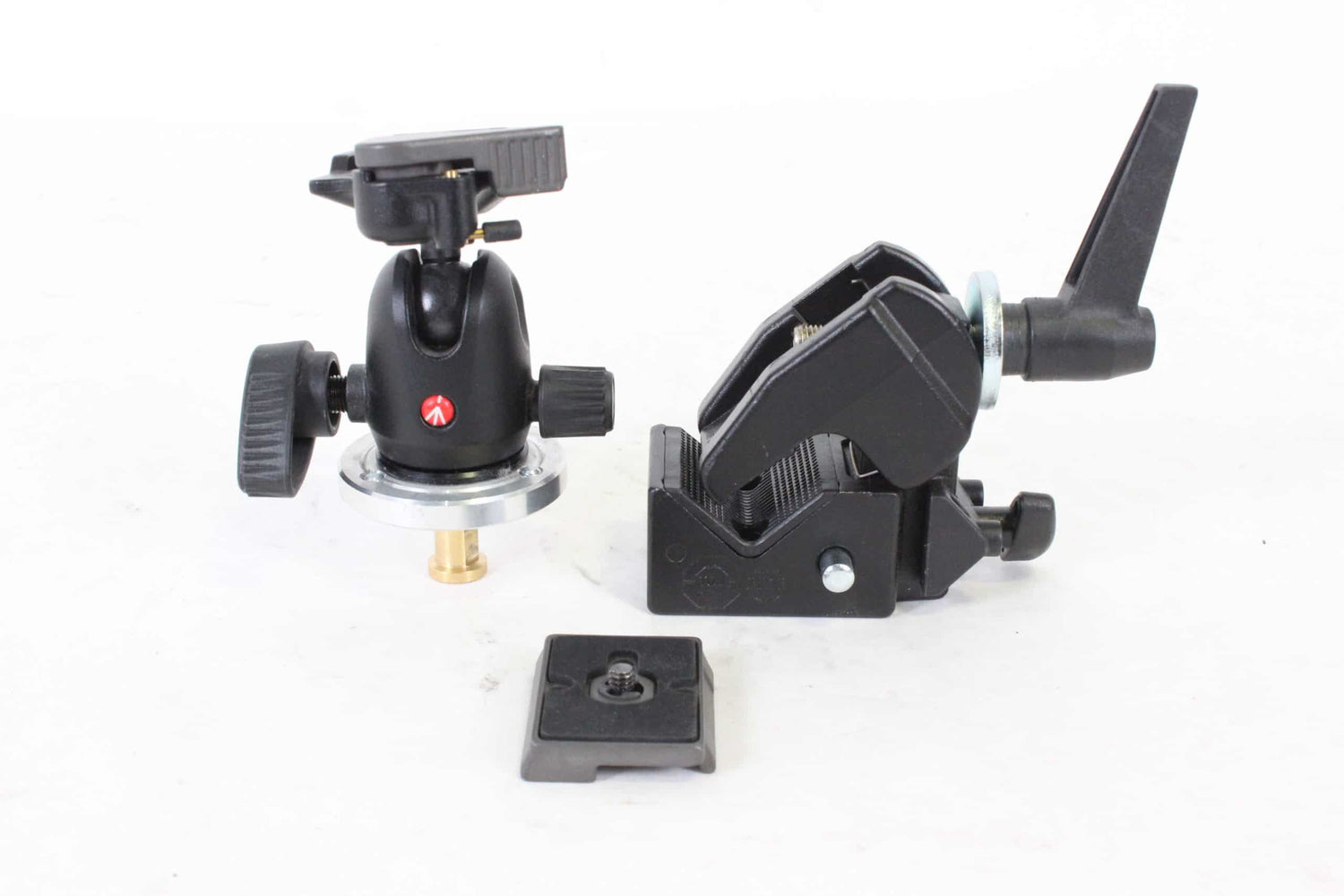 Manfrotto 494RC2 Mini Ball Tripod Head w/ RC2 Quick Release Plate & Super Clamp w/ Stud