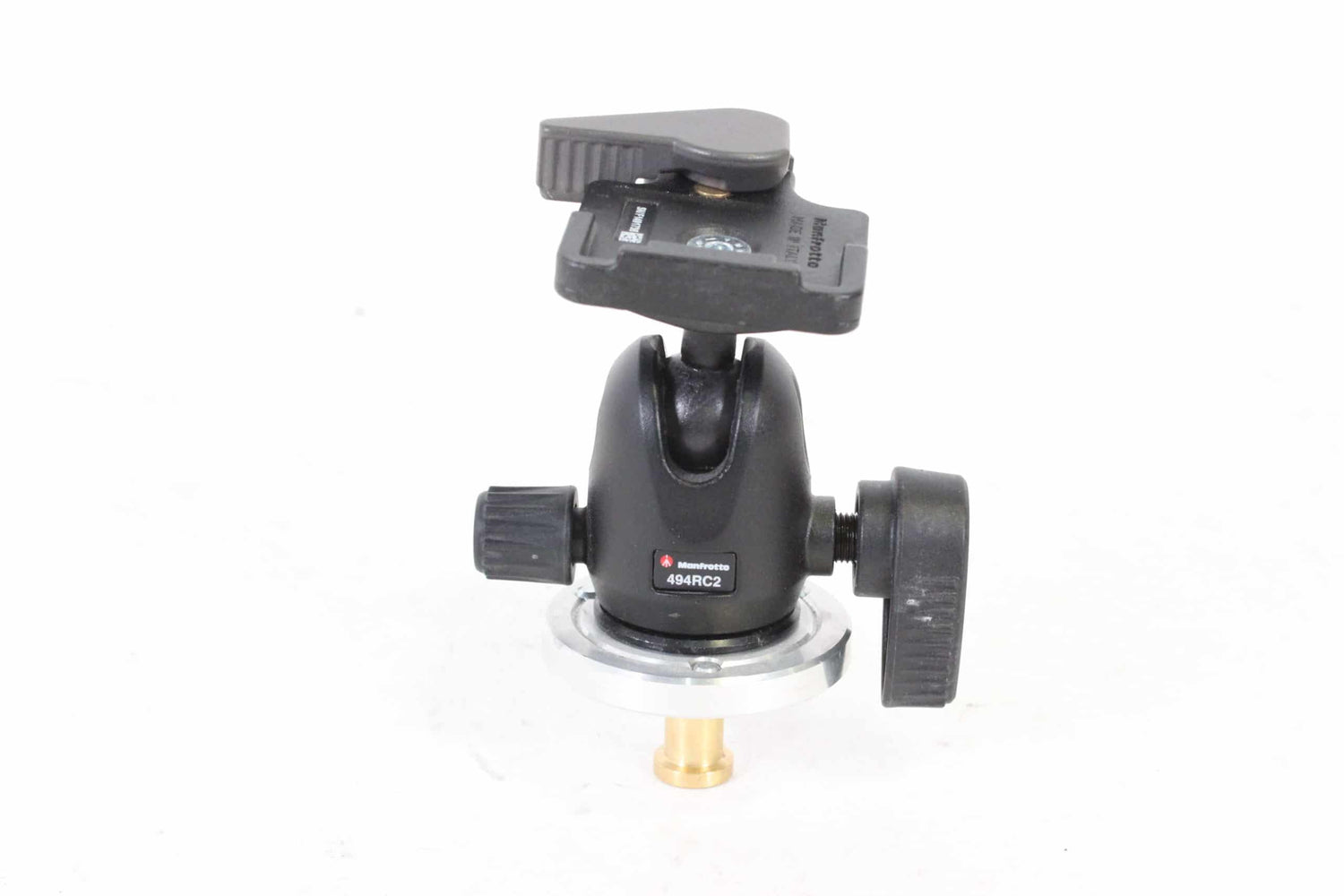 Manfrotto 494RC2 Mini Ball Tripod Head w/ RC2 Quick Release Plate & Super Clamp w/ Stud