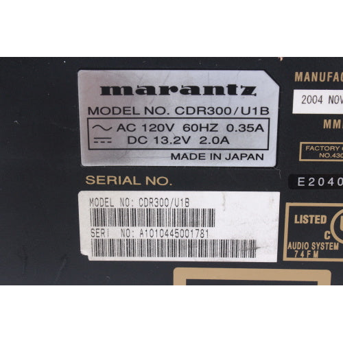 Marantz CDR300 Professional CD Recorder