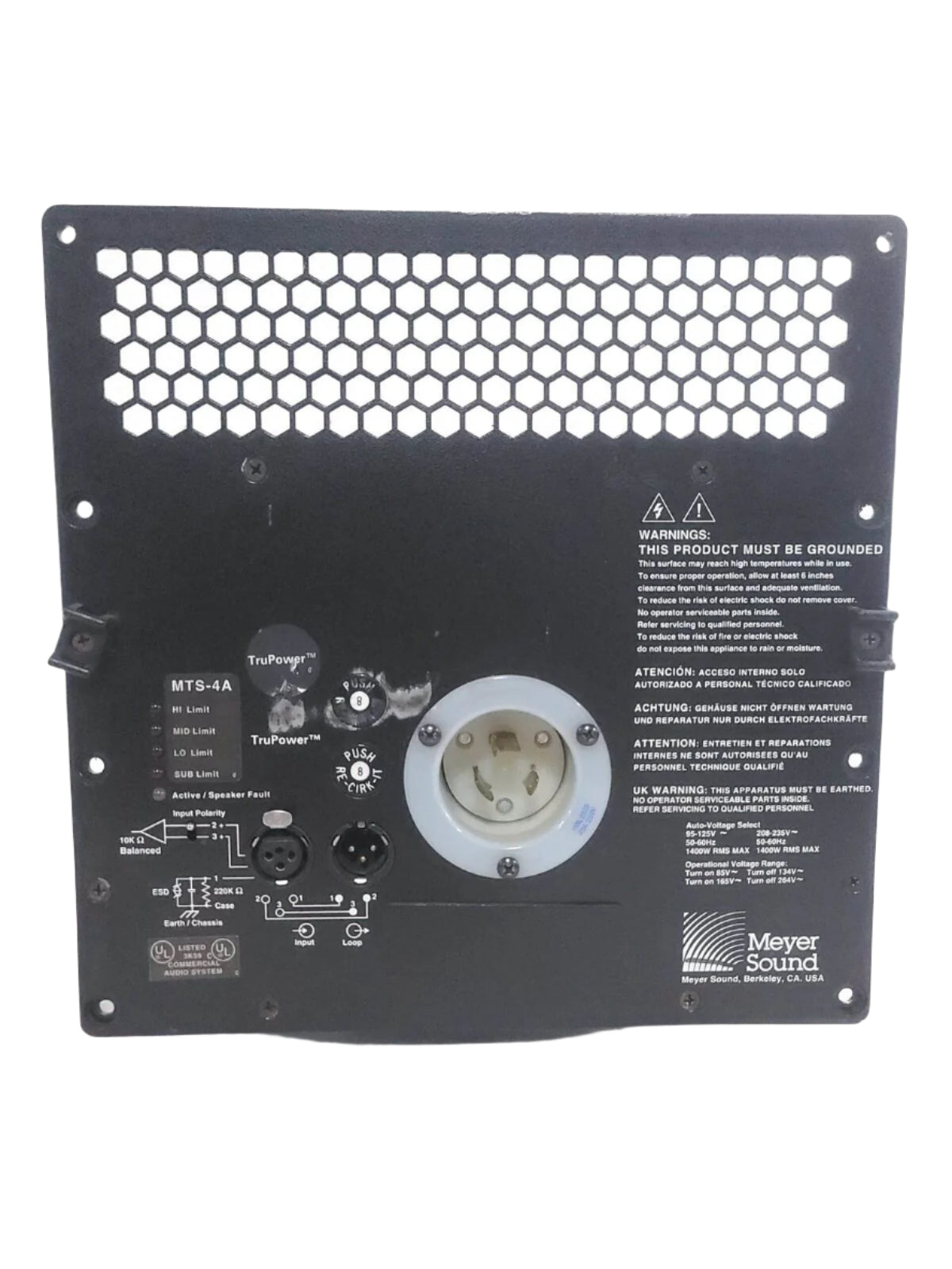 Meyer Sound MP-4 4-Channel 2480W Amplifier