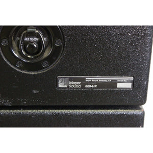 Meyer Sound 600-HP Compact High Powered Subwoofer