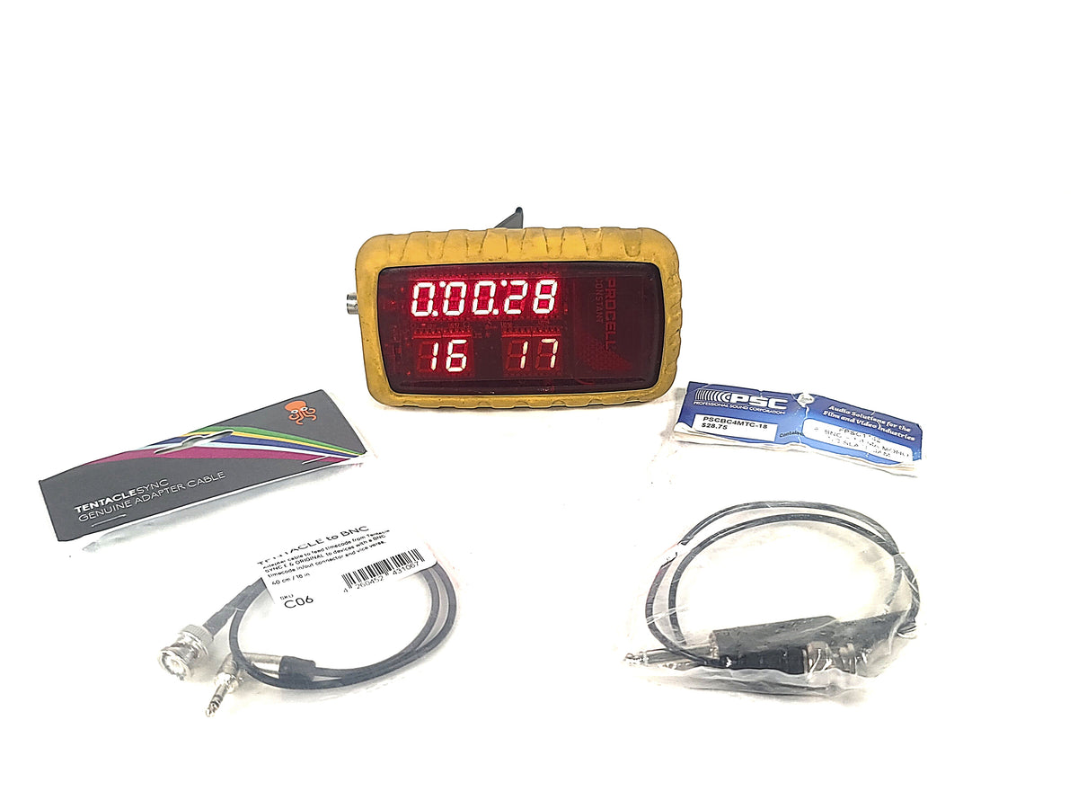 MicroFrame D8009 Video Time Code Sync Master w/ BNC-1.4 MA Mono T/C Slate Jam, Tentacle to BNC