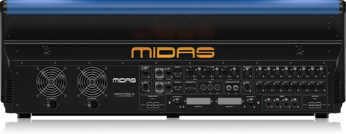 Midas HD96-24-CC-IP-UL Live Digital Console Control Centre with 144 Input Channels, 120 Mix Buses, 96 kHz Sample Rate and 21" Touch Screen