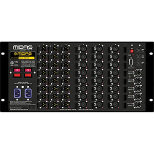 Midas DL231 24 Input, 24 Output Active Microphone Splitter with 2 Independent Midas Microphone Preamplifiers per Input
