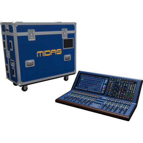 Midas HD96-24-CC-TP Live Digital Console Control Centre with 144 Input-Channels, 120 Flexible Mix Buses, 96 kHz Sample Rate, 21" Touch Screen and Touring Grade Road Case