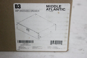 Middle Atlantic D3 3SP Anodized Heavy Duty Rack Drawer