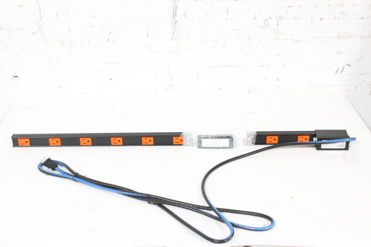 Middle Atlantic PDT-1015C-NS 15-Amp PDT Thin Power Strip w/ (10) Outlets and NEMA 5-15p Plug