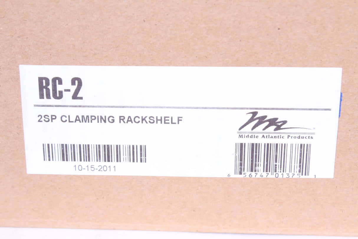 Middle Atlantic RC-2 2SP Clamping Rackshelf