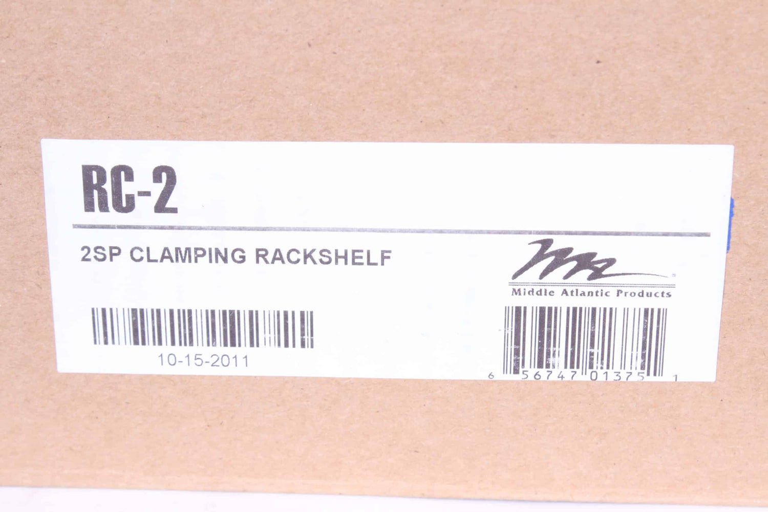 Middle Atlantic RC-2 2SP Clamping Rackshelf