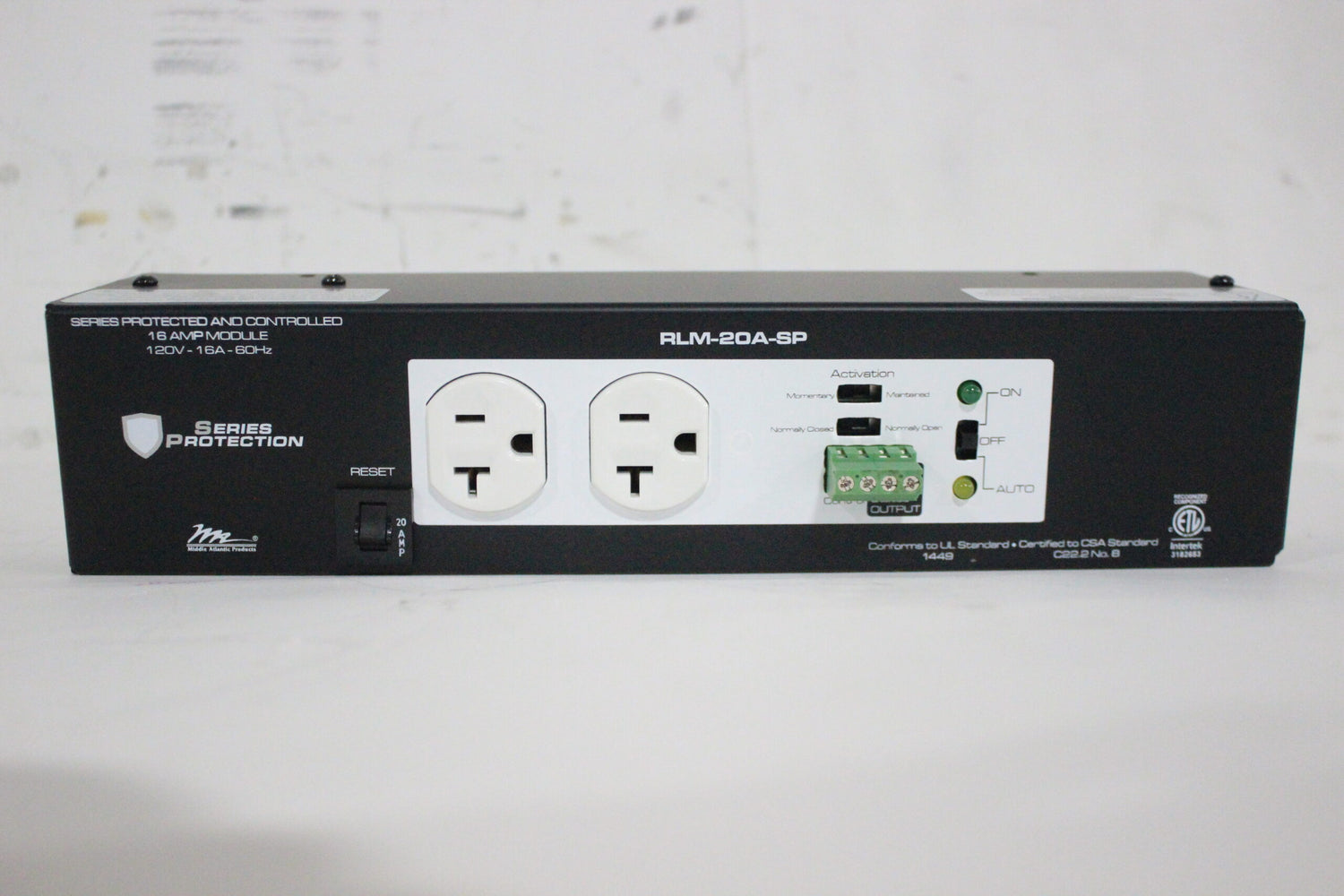 Middle Atlantic RLM-20A-SP MPR 20A Controlled Raceway Mod