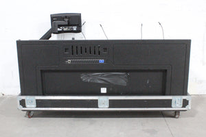 Mobile Production Desk w/ Snell & Wilcox Kahuna Digital Switcher (9648200), Snell & Wilcox Kahuna Panel (9658100), Snell & Wilcox 9648700 Monitor Display, Nevion SL-32XY-CP 32x32 Digital Audio Router RU, 2RU Double Sided Hard Case