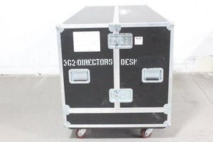 Mobile Production Desk w/ Snell & Wilcox Kahuna Digital Switcher (9648200), Snell & Wilcox Kahuna Panel (9658100), Snell & Wilcox 9648700 Monitor Display, Nevion SL-32XY-CP 32x32 Digital Audio Router RU, 2RU Double Sided Hard Case