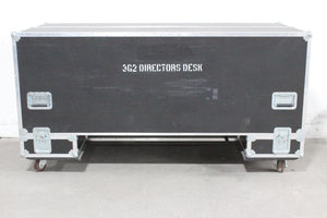 Mobile Production Desk w/ Snell & Wilcox Kahuna Digital Switcher (9648200), Snell & Wilcox Kahuna Panel (9658100), Snell & Wilcox 9648700 Monitor Display, Nevion SL-32XY-CP 32x32 Digital Audio Router RU, 2RU Double Sided Hard Case
