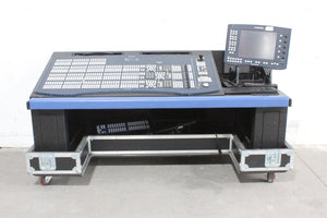 Mobile Production Desk w/ Snell & Wilcox Kahuna Digital Switcher (9648200), Snell & Wilcox Kahuna Panel (9658100), Snell & Wilcox 9648700 Monitor Display, Nevion SL-32XY-CP 32x32 Digital Audio Router RU, 2RU Double Sided Hard Case