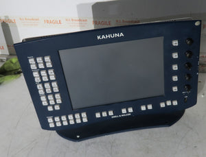 Mobile Production Desk with Snell & Wilcox Kahuna Digital Switcher (9648200), Snell & Wilcox Kahuna Panel (9658100), Snell & Wilcox 9648700 Monitor Display, Nevion SL-32XY-CP 32x32 Digital Audio Router RU, 2RU Double Sided Hard Case