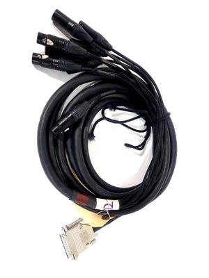 Mogami GOLD AES TD DB25 XLR-10 Tascam/Digi Cable, 8 Channel, DB25-XLR, 10 ft.