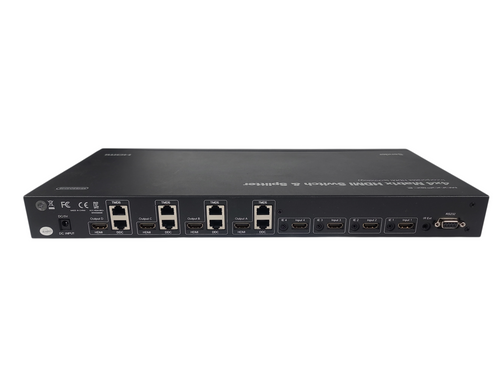 Monoprice MHSS0404E 4x4 HDMI Matrix Switch & Splitter w/ IR Extenders/Receivers