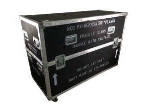 NEC PlasmaSync PX-50XM5A 50-Inch Plasma Monitor w/ (2) NEC PX-50SP1U Speakers in Wheeled Road Case