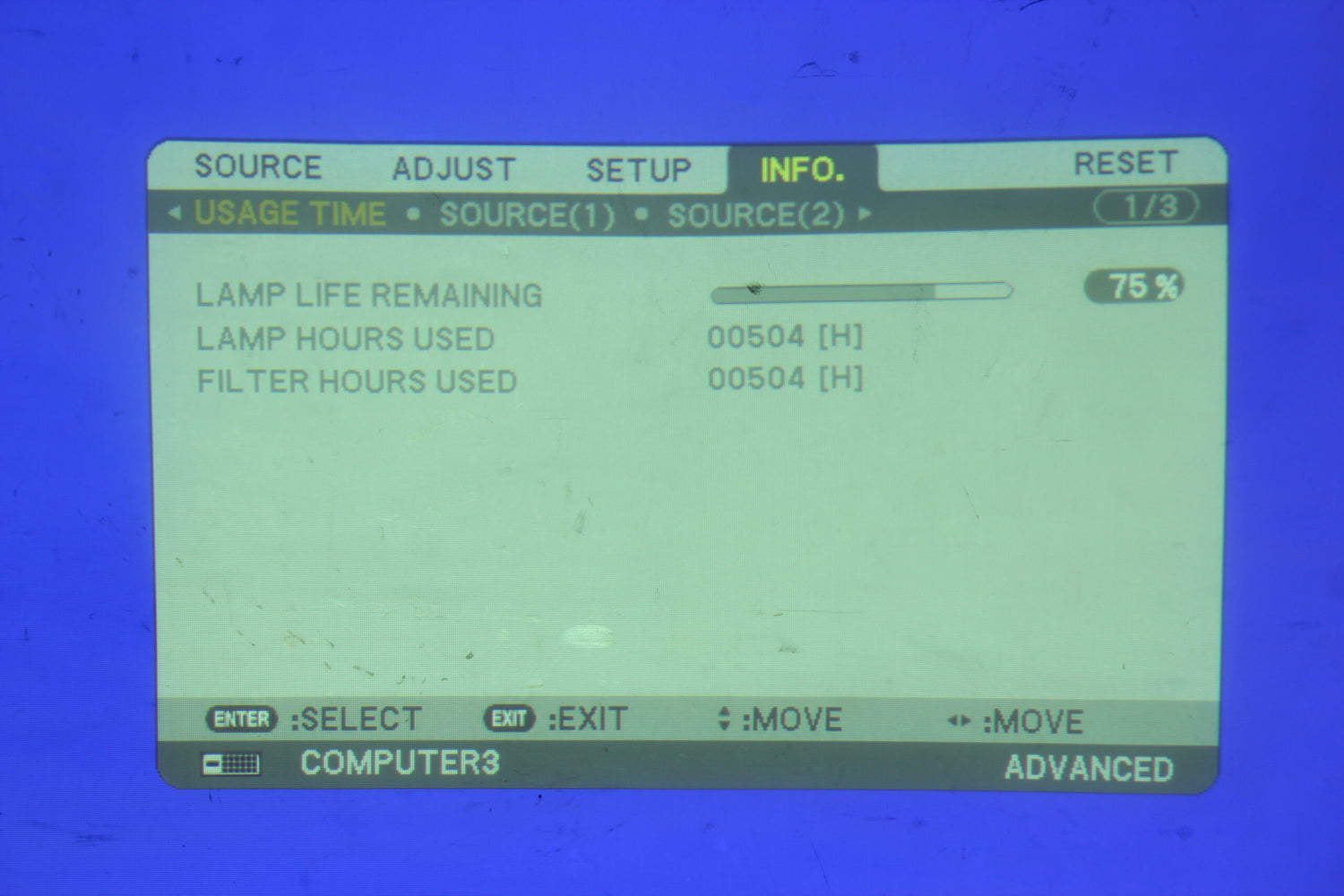 NEC NP3250W 4000 Lumens 1280x800 WXGA Conference Room Projector w/ Remote ( 1030 Lamp Hours)