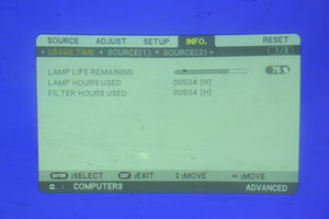 NEC NP3250W 4000 Lumens 1280x800 WXGA Conference Room Projector w/ Remote ( 1030 Lamp Hours)