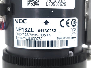 NEC NP17ZL 1.25-1.79:1 Projector Zoom Lens