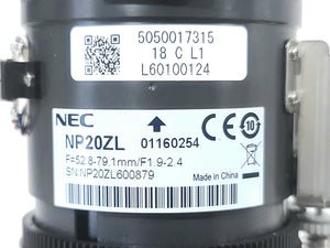 NEC NP20ZL 3.58–5.38:1 Projector Zoom Lens