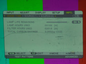 NEC PA622U Lumens 6,200 WUXGA 3LCD Projector (193 Hours) NO LENS