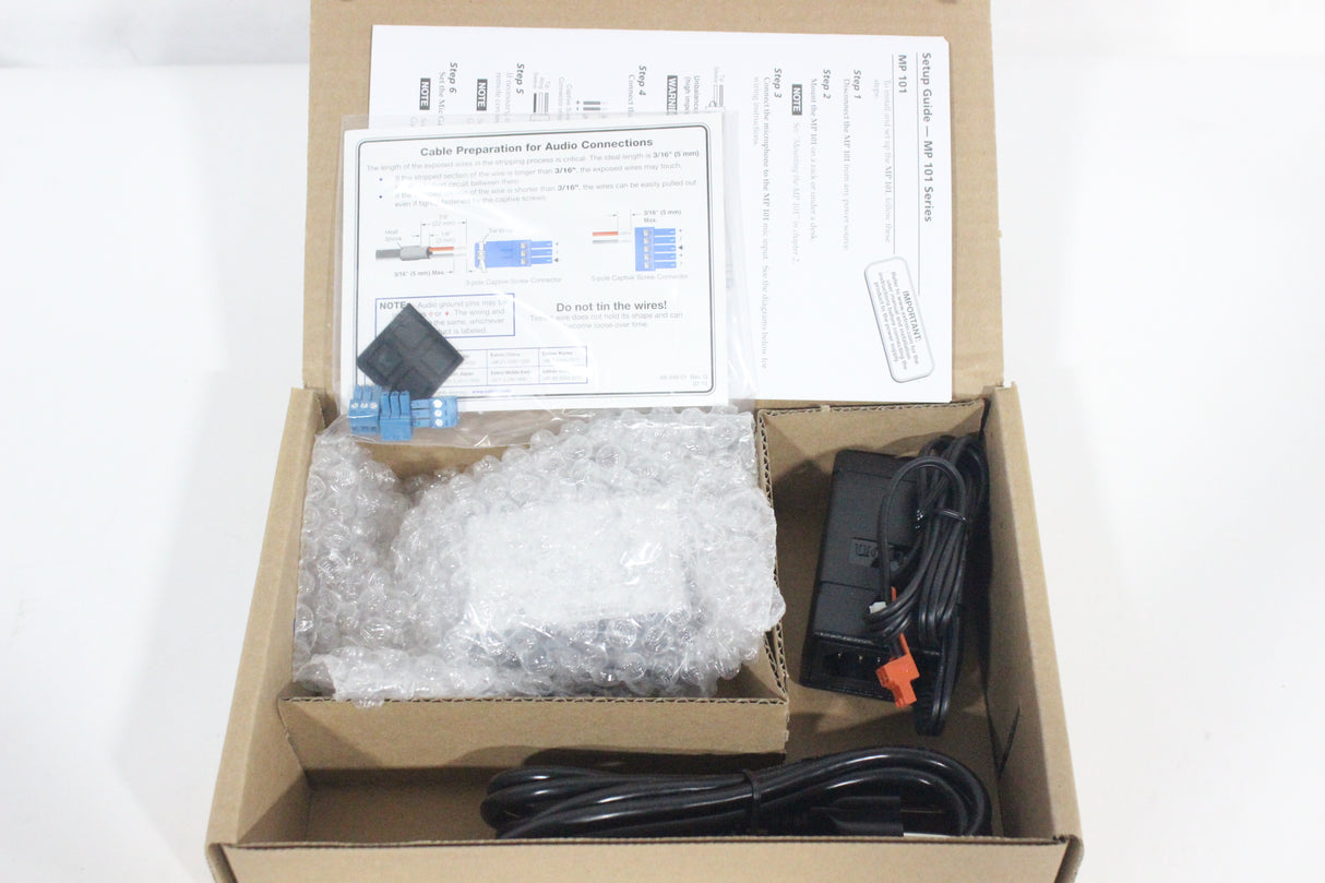 (NEW) Extron MP 101 Part No. 60-718-10 Microphone Preamplifier