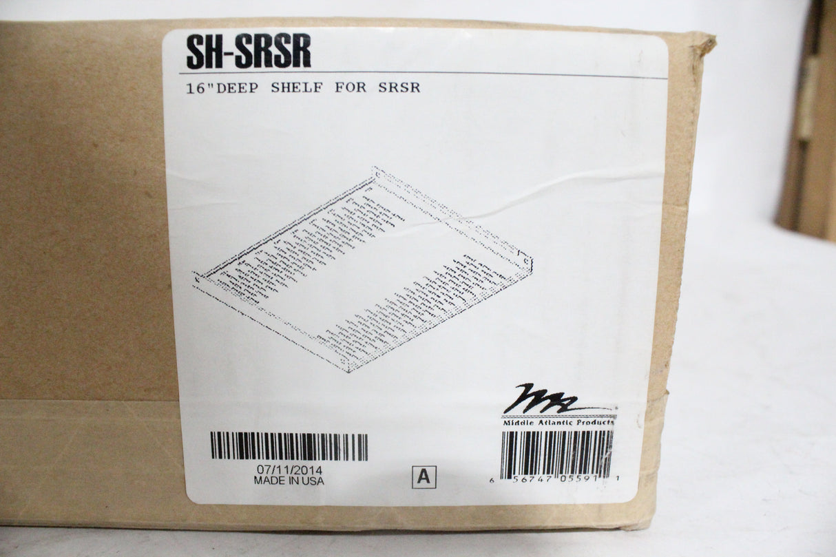 (NEW) Middle Atlantic SH-SRSR 16" Deep Shelf for SRSR