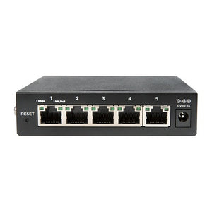 Araknis Networks AN-110-SW-C-5 110 Series Unmanaged+ Gigabit Switch, Compact Enclosure, 5-Ports, Rear Facing Ports