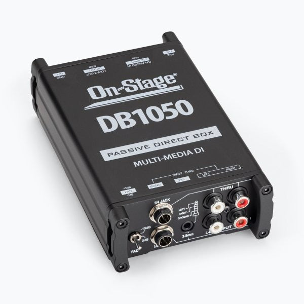 On-Stage DB1050 Passive Multimedia DI Box with Stereo-to-Mono Summing