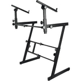On-Stage KS7365EJ Folding-Z Keyboard Stand with Second Tier