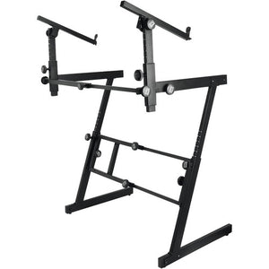 On-Stage KS7365EJ Folding-Z Keyboard Stand with Second Tier