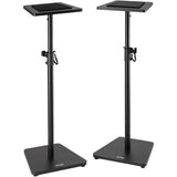 On-Stage SMS7500B Wood Studio Monitor Stands (Black, Pair)