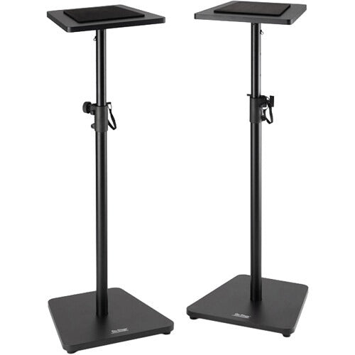 On-Stage SMS7500B Wood Studio Monitor Stands (Black, Pair)