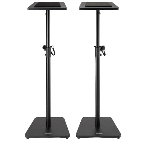 On-Stage SMS7500B Wood Studio Monitor Stands (Black, Pair)