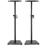 On-Stage SMS7500B Wood Studio Monitor Stands (Black, Pair)