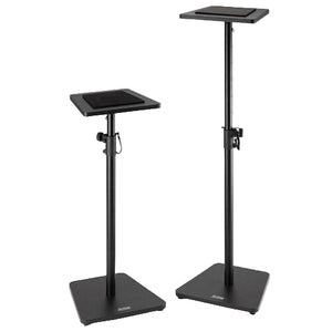 On-Stage SMS7500B Wood Studio Monitor Stands (Black, Pair)
