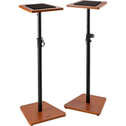 On-Stage SMS7500RB Wood Studio Monitor Stands (Rosewood, Pair)