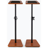 On-Stage SMS7500RB Wood Studio Monitor Stands (Rosewood, Pair)