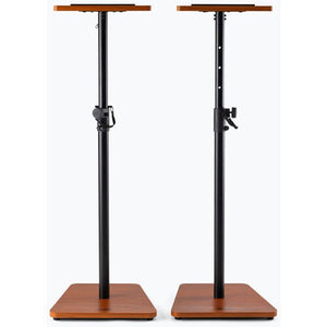 On-Stage SMS7500RB Wood Studio Monitor Stands (Rosewood, Pair)