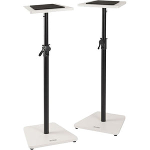 On-Stage TMP-SMS7500W Wood Studio Monitor Stands (White, Pair)