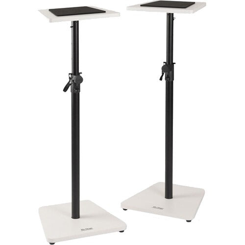 On-Stage TMP-SMS7500W Wood Studio Monitor Stands (White, Pair)