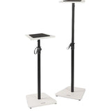 On-Stage TMP-SMS7500W Wood Studio Monitor Stands (White, Pair)