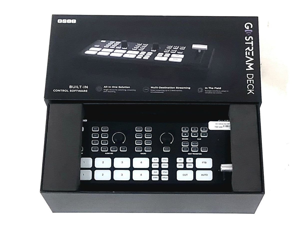 Osee GoStream Deck Multiple Camera HDMI Live Stream Video Mixer Switcher [In Original Box]